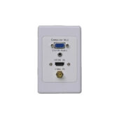HDMI and Video Wallplate