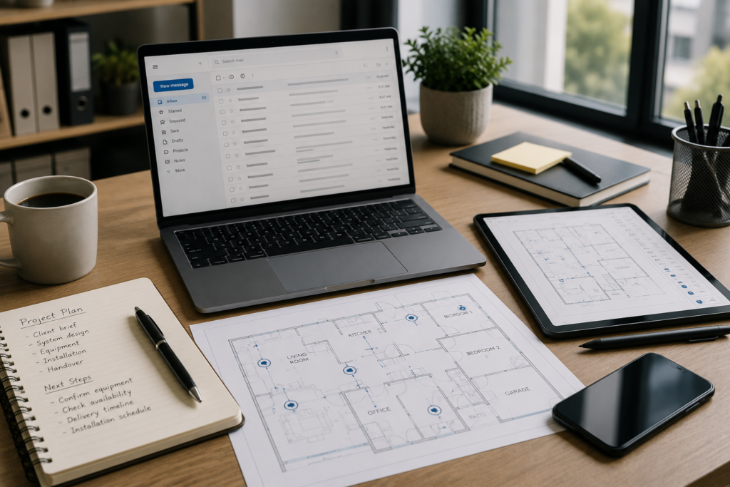 Project Registration for AV and security Installations