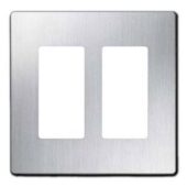 Lutron SWP-2, SS US style 1 Gang Screwless Wallplate